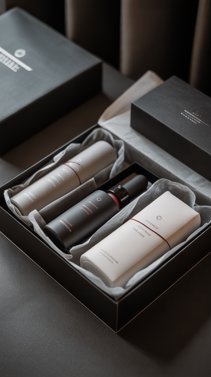 Curated intimate wellness products in elegant packaging — representing the XDShop experience